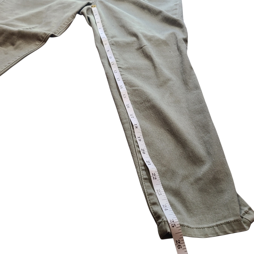 d.jeans Olive Green Skinny Jeans Women’s Size 14 Stretch Mid Rise - Picture 9 of 9